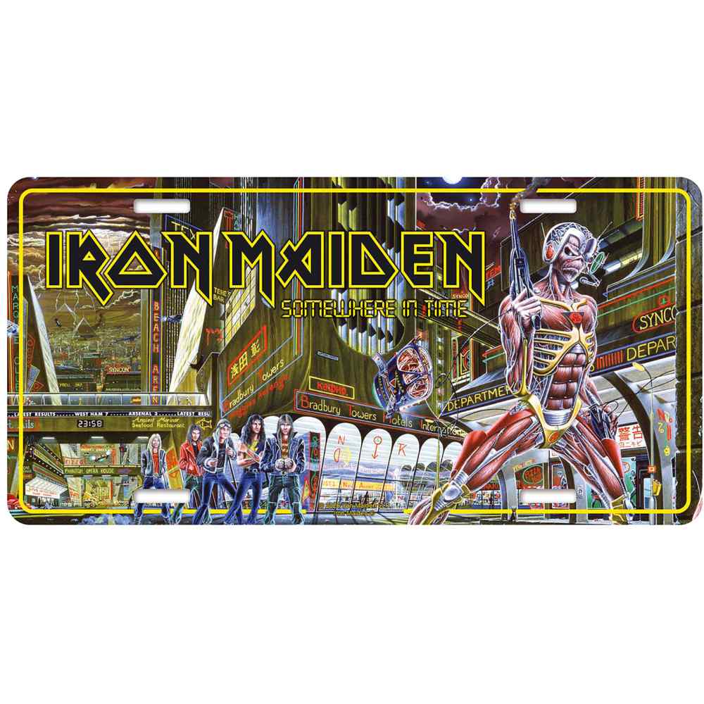 Iron Maiden - Somewhere In Time Metal Wall Sign - Multicolours
